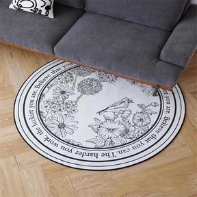 Round Carpet Large Area Rugs For Living Room Bedside Floor Mat