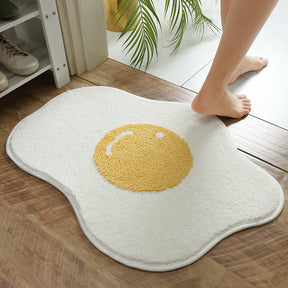 Funny Egg Entrance Carpet Hallway Bathroom Rug Area Rugs Kitchen Rug Bedroom Floor Mats Nordic Welcome Doormat Chic Room Decor