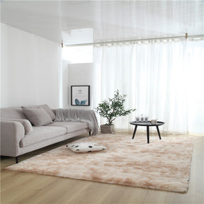 Variegated Tie-dye Gradient Carpet Bedroom Living Room End Table Rugs Bedroom Bedside Sofa Long Wool Washed Full-bed Hair Generation