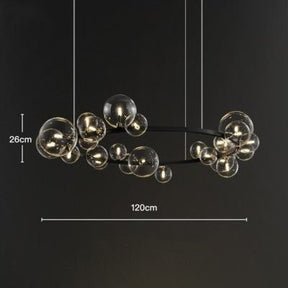 Bedroom Light Dining Room Glass Ball Chandelier