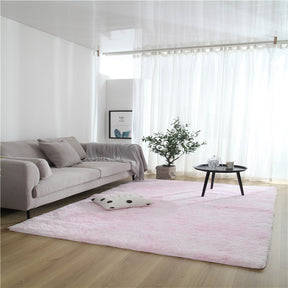 Variegated Tie-dye Gradient Carpet Bedroom Living Room End Table Rugs Bedroom Bedside Sofa Long Wool Washed Full-bed Hair Generation